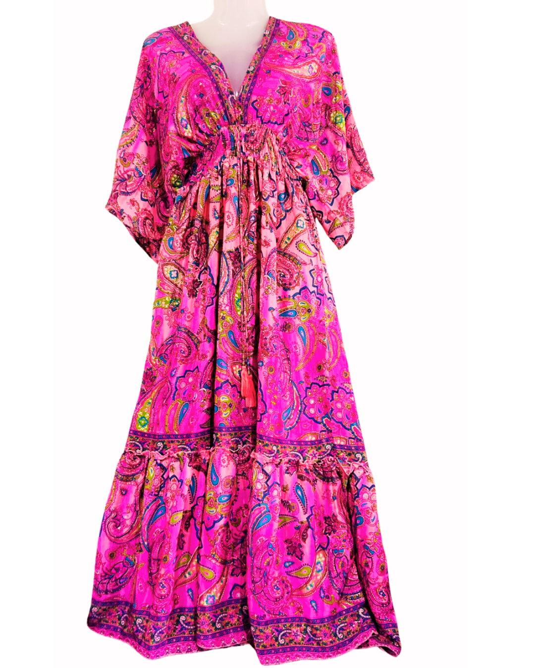 Rangtara Kaftan Silk Gown