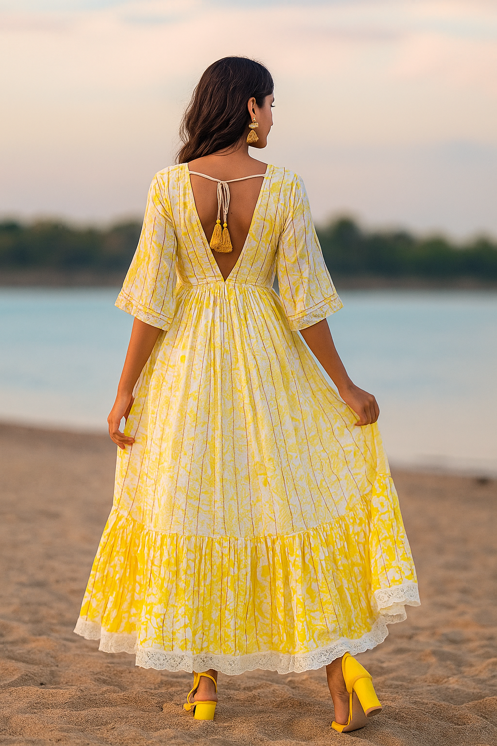 Sunshine Serenity Cotton Dress