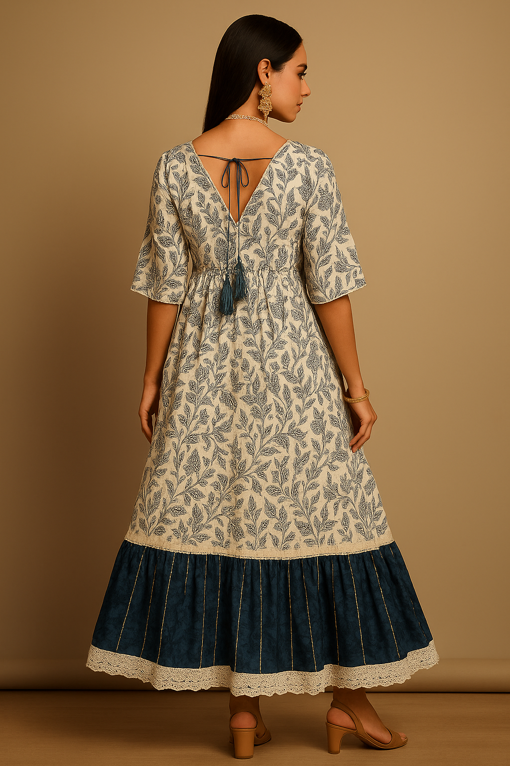 Midnight Blossom Dress