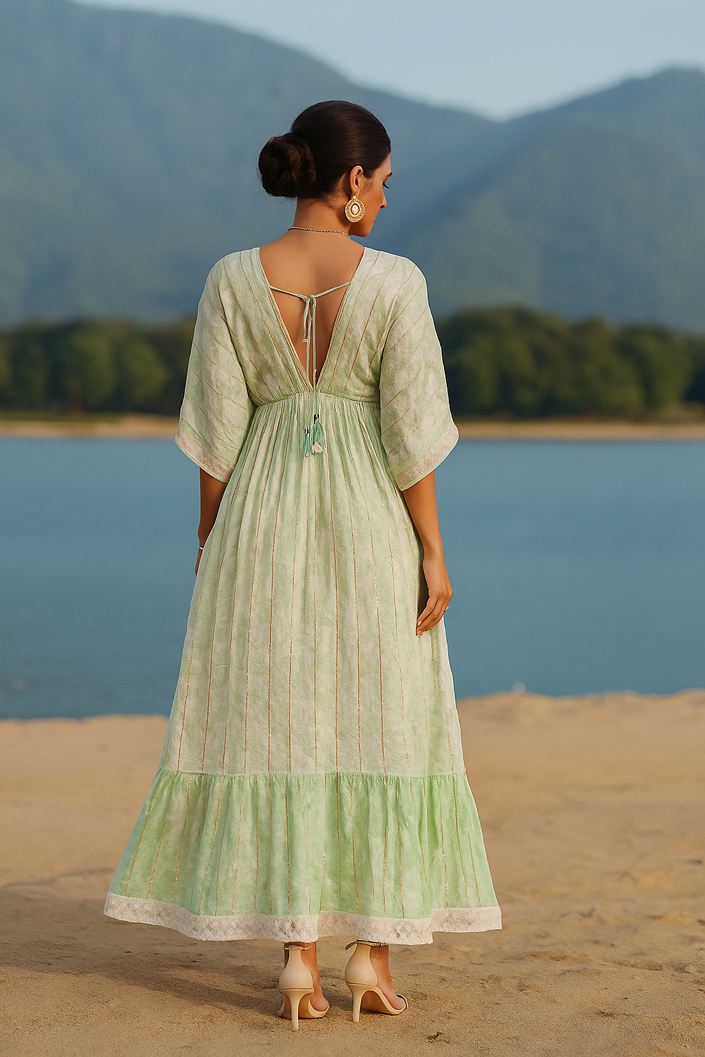 Mint Whisper Kaftan