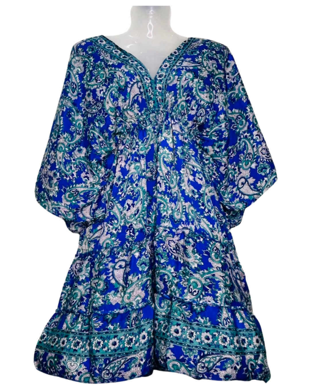 Royal Bloom Kaftan Dress