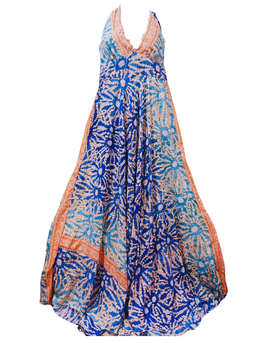 Royal Bandhej Halter Gown
