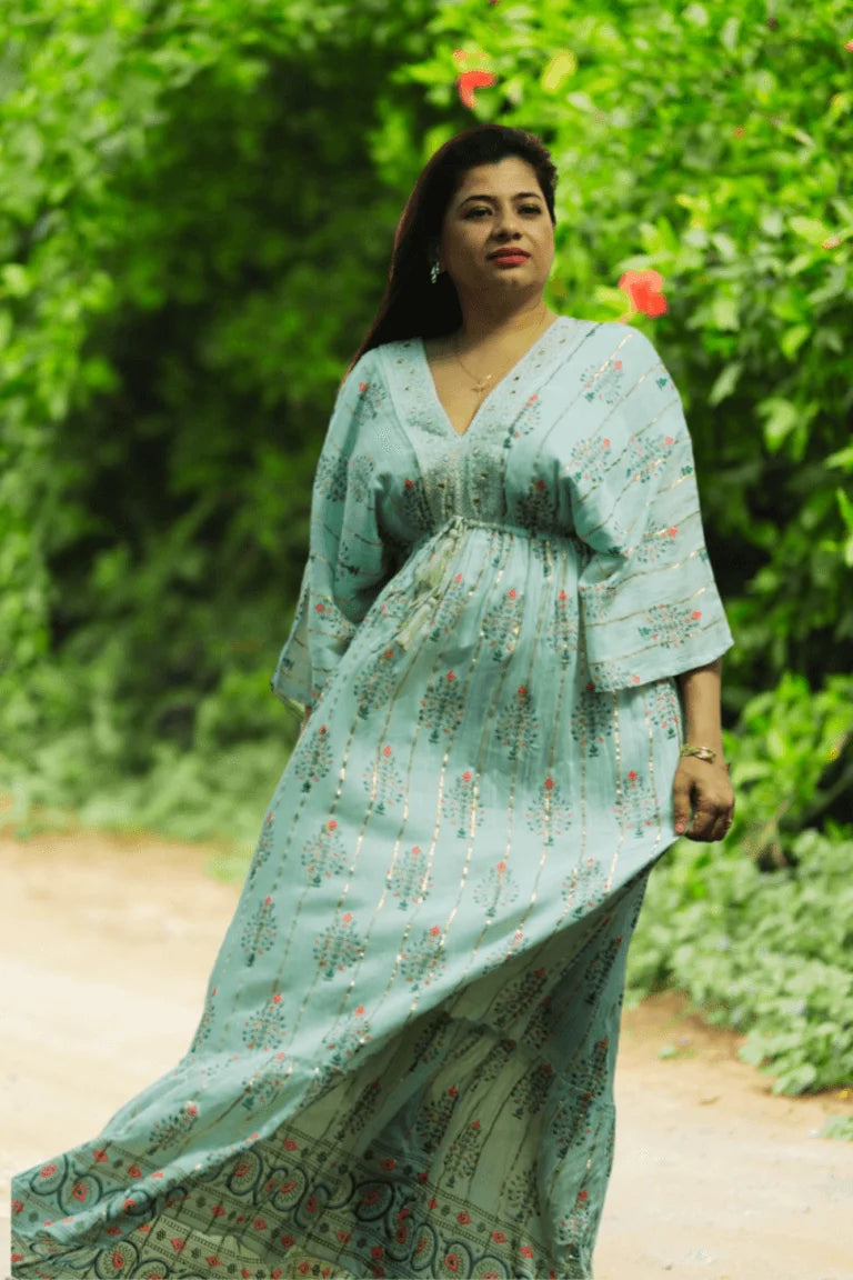 Pastel Green Kaftan