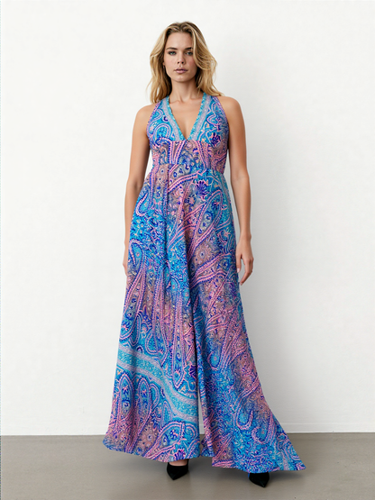 Blush Tide Halter Gown