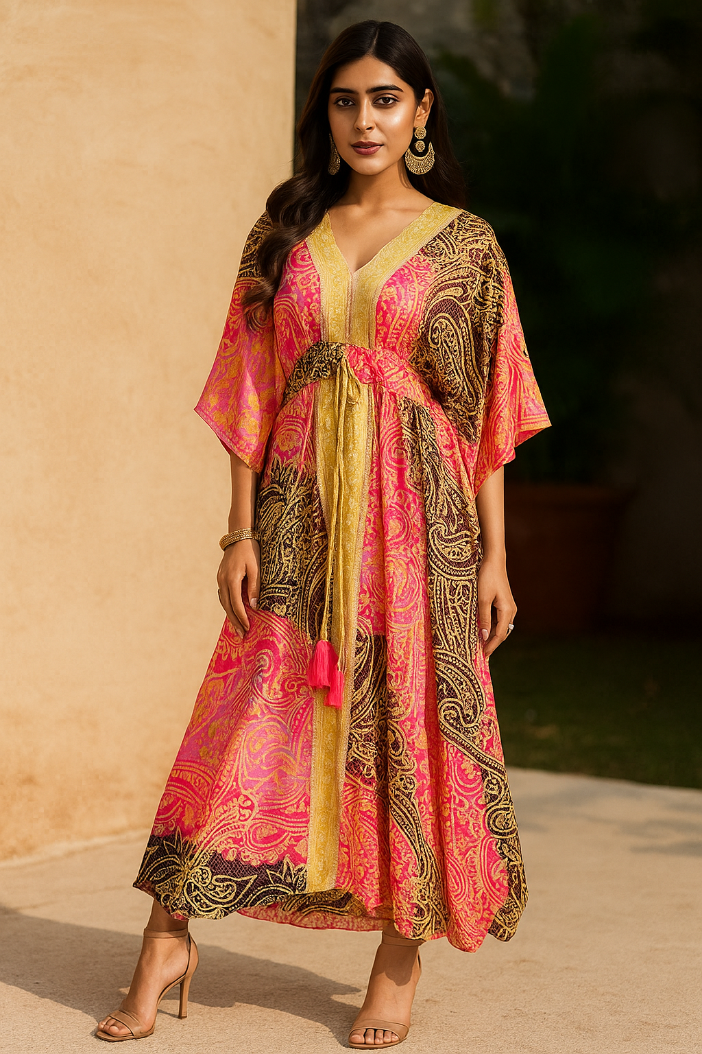 Sunset Glow Kaftan Gown