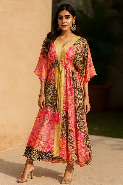 Sunset Glow Kaftan Gown