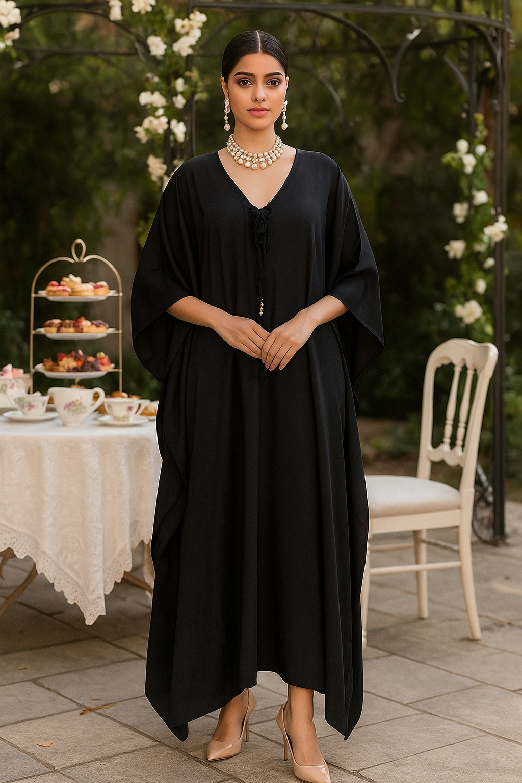 Black Luxe Kaftan