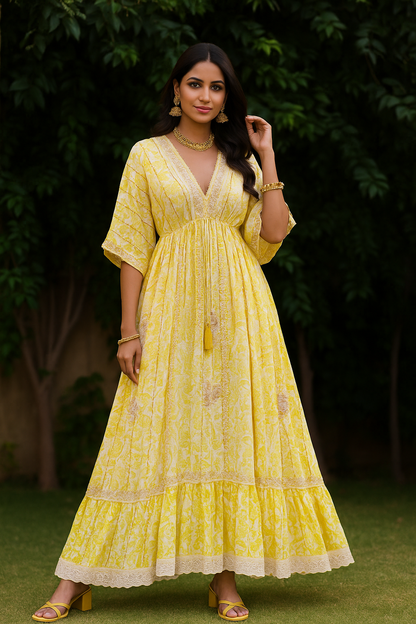 Sunshine Serenity Cotton Dress