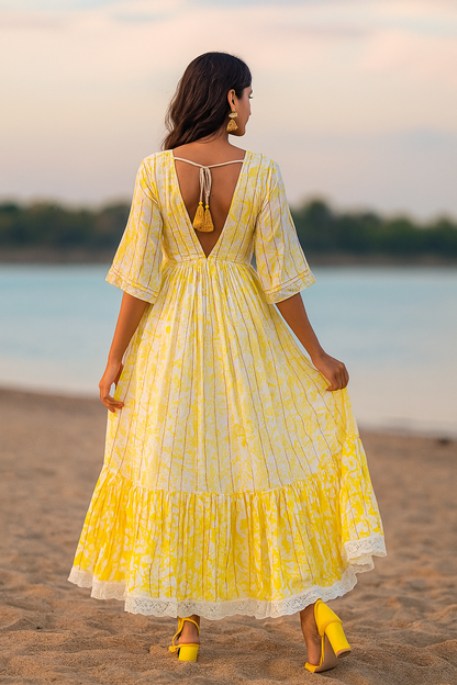 Sunshine Serenity Cotton Dress