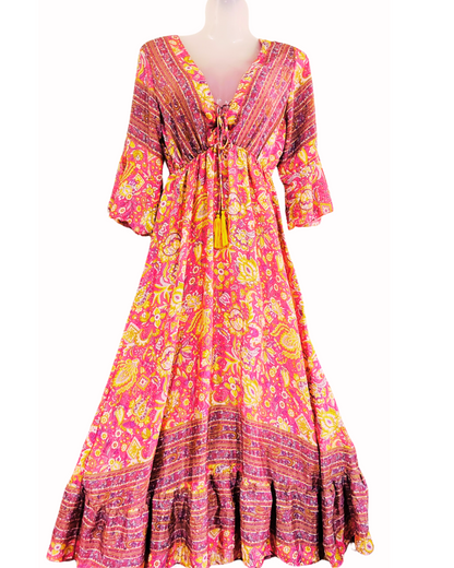 Sunset Bloom Kaftan Gown