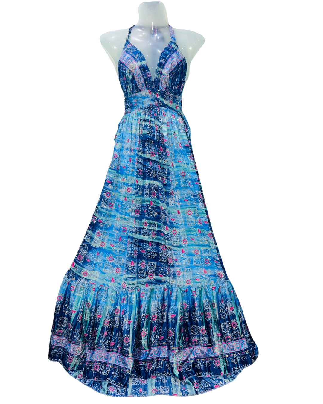 Sea Mist Back-Tie Dress