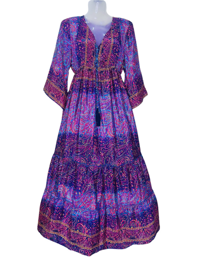 Midnight Orchid Boho Gown
