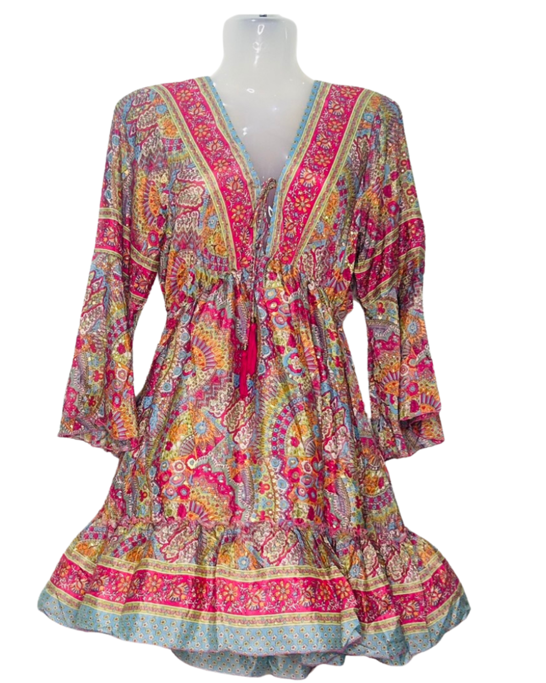 Sunbloom Silk Dress