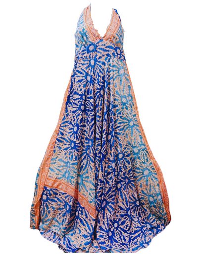 Royal Bandhej Halter Gown