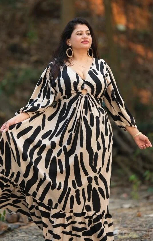 Cheetah Printed Gown