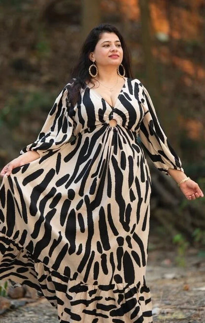 Cheetah Printed Gown